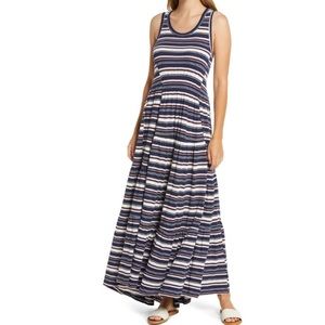 Caslon Tiered Smocked Waist Maxi Dress